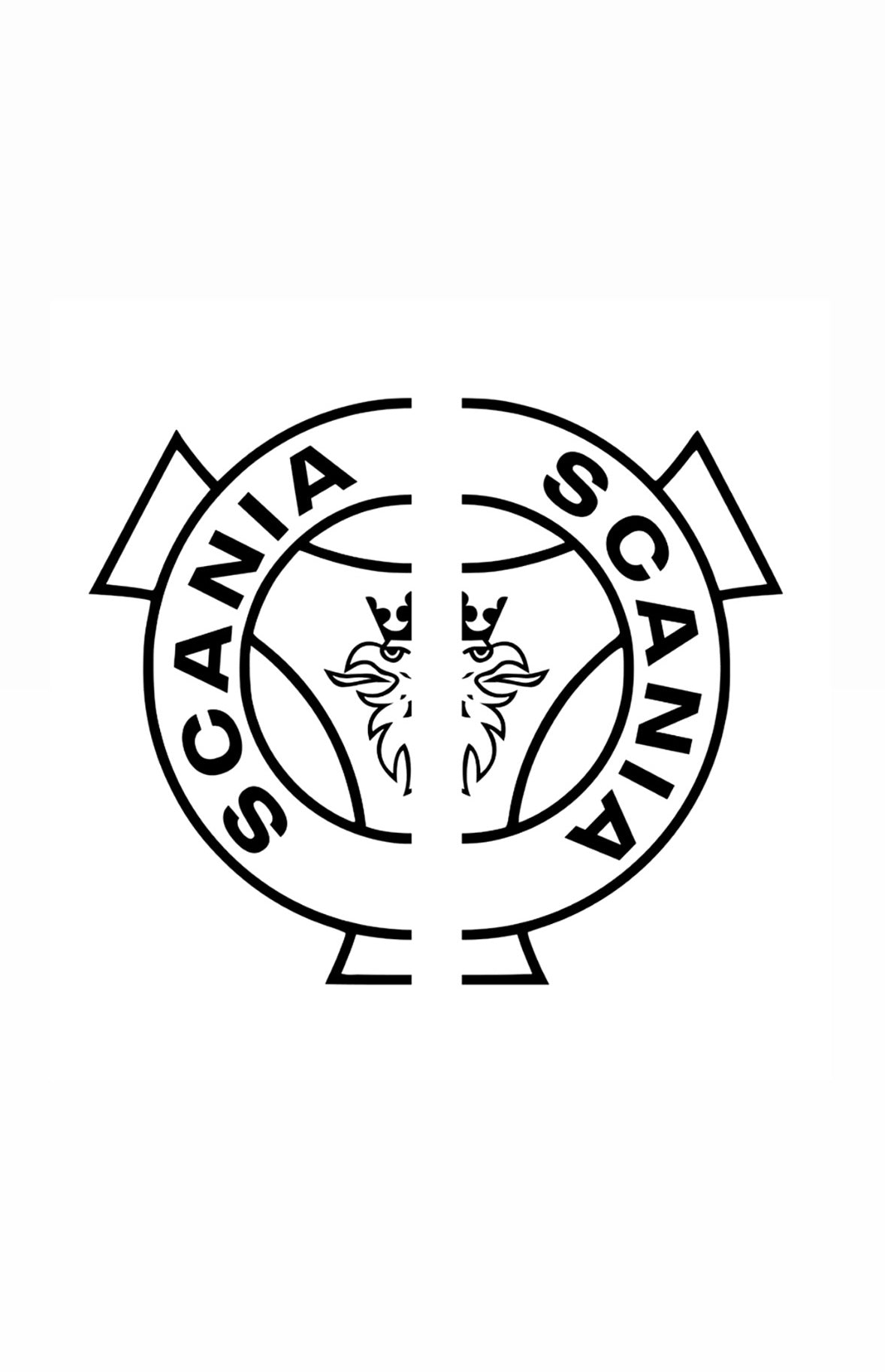 Dekal sidorutedekaler 2-delar Scania