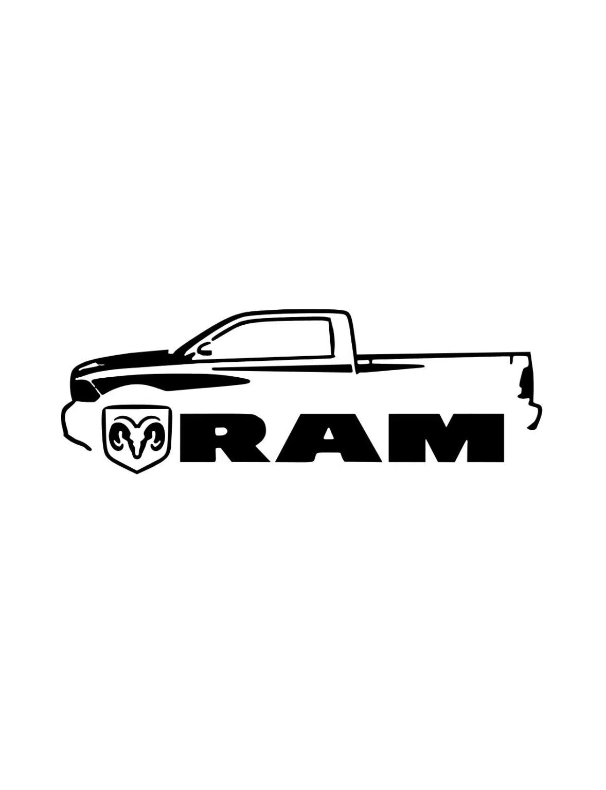 Dekal Dodge Ram