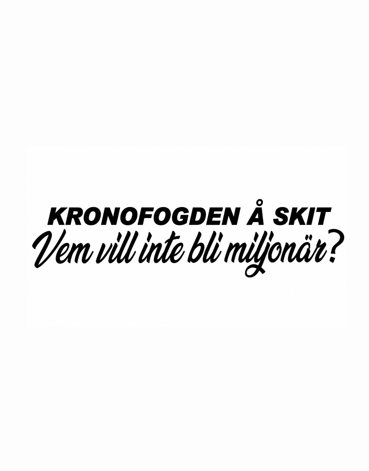 Dekal Vem vill inte bli miljonär?
