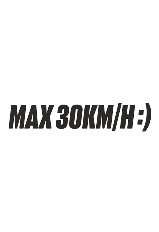 Dekal MAX 30KM/H:)