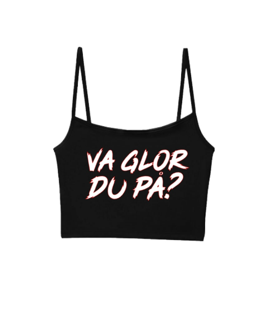 Crop-top Linne Va glor du på?