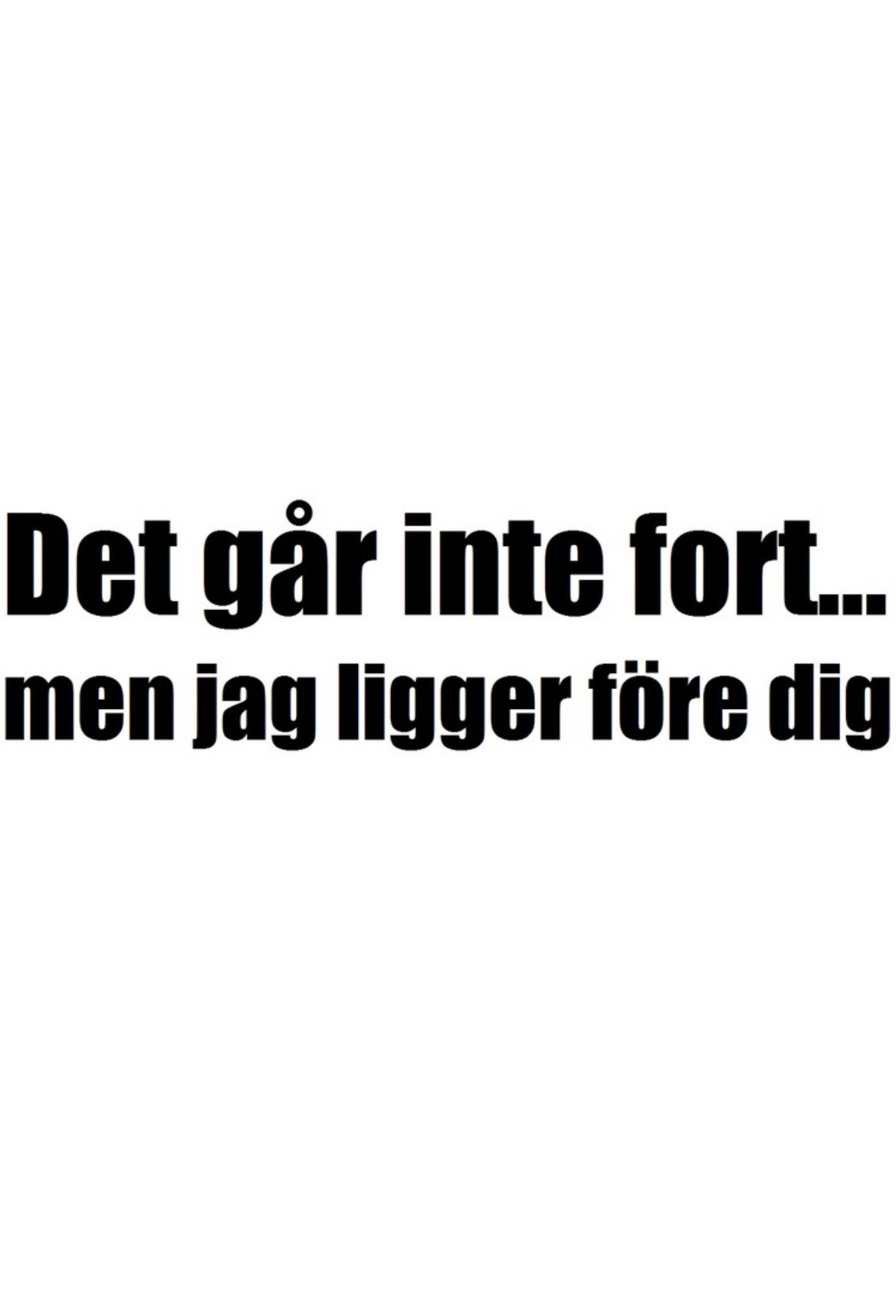 Dekal Det går inte fort… men jag ligger före dig