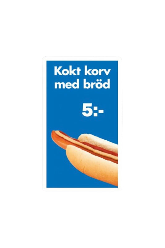 Dekal Kokt korv med Bröd 5:-