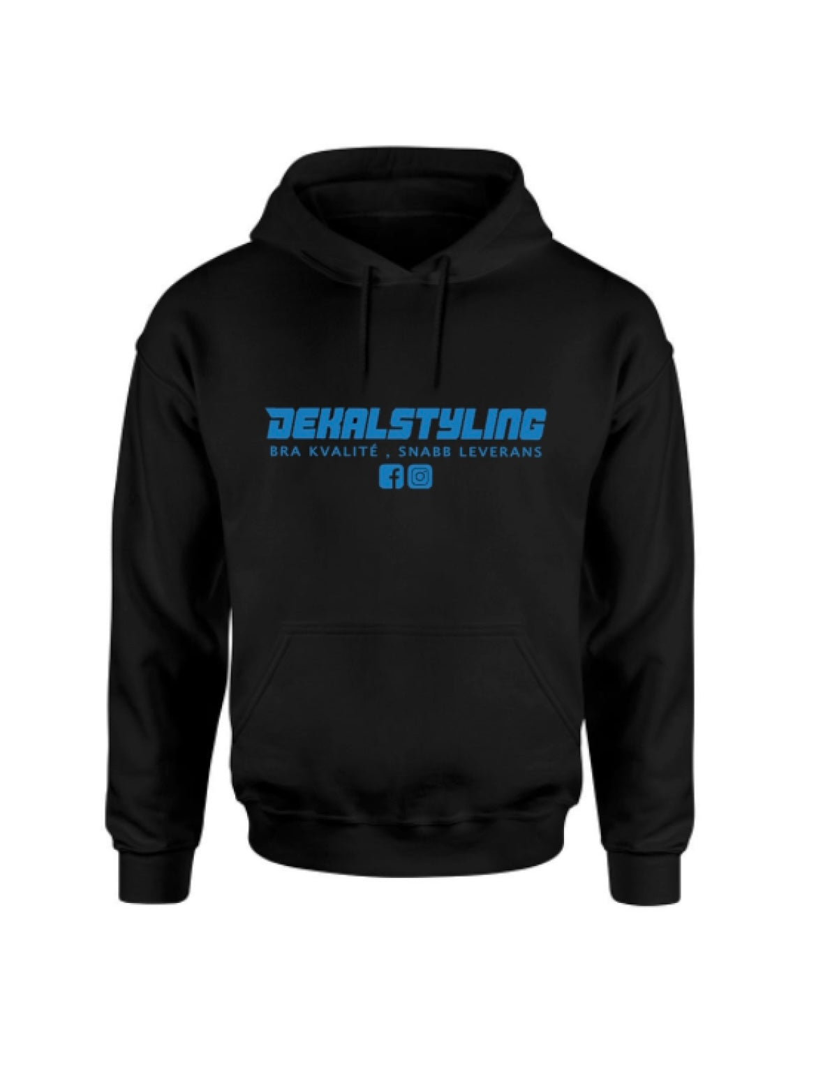 Dekalstyling Hoodie "Unisex" Blå