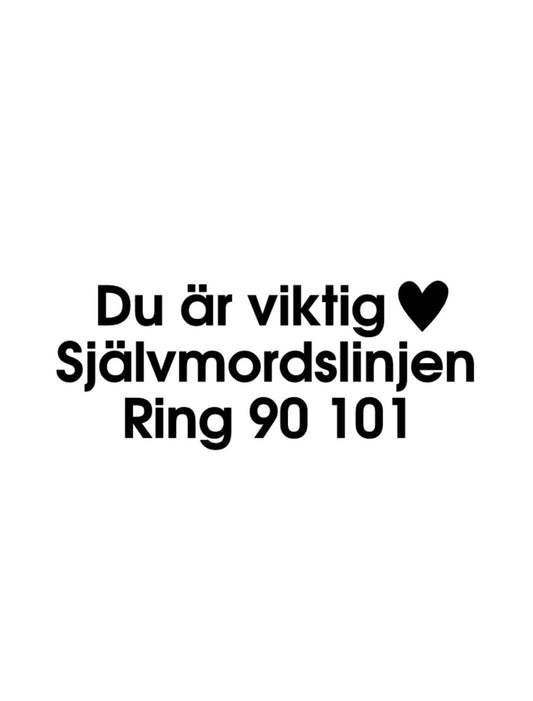 Dekal Du är viktig<3