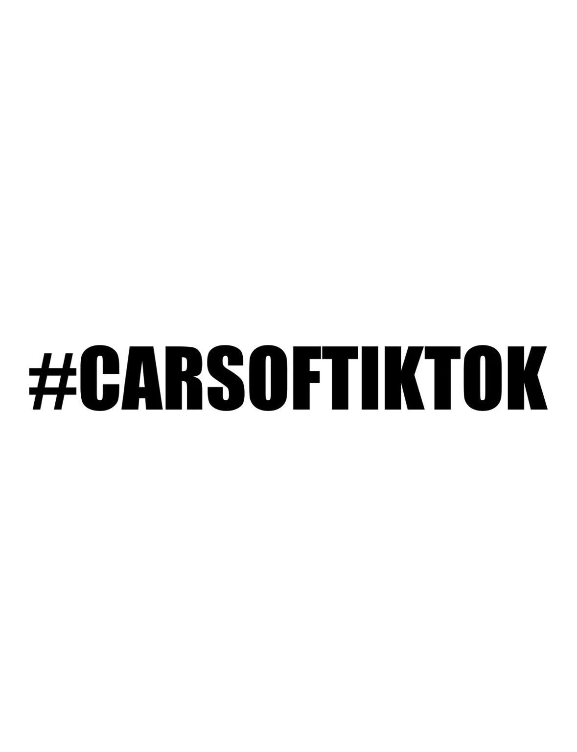 Dekal #CARSOFTIKTOK