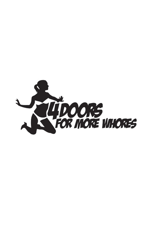 Dekal 4DOORS FOR MORE WHORES