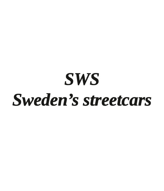 Dekal SWS Sweden streetcars