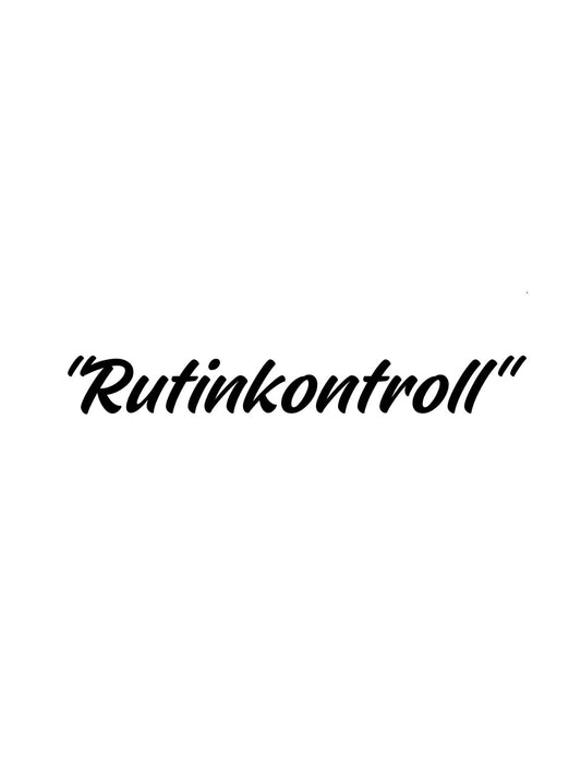 Dekal ”Rutinkontroll”