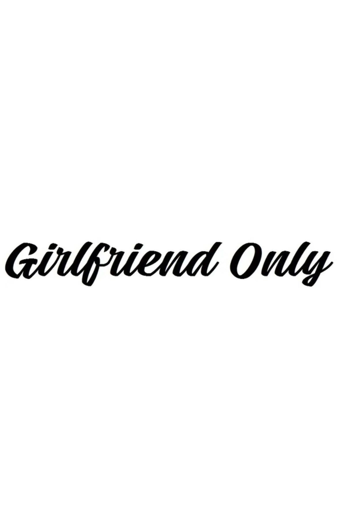 Dekal Girlfriend only