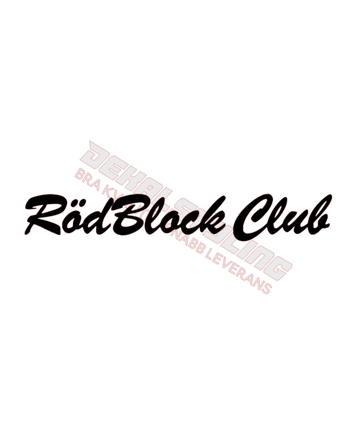 Dekal RödBlock Club