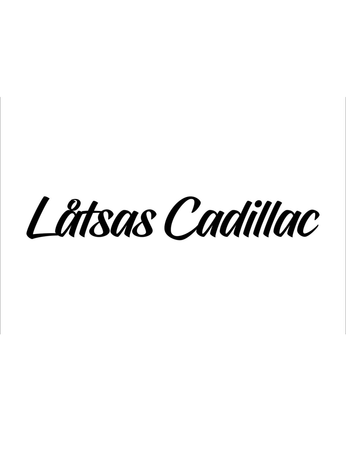 Dekal Låtsas Cadillac