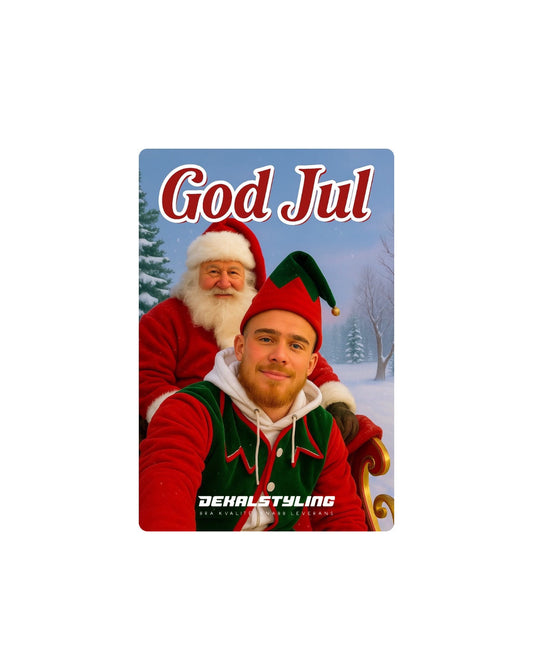 Dekalstyling Julkort