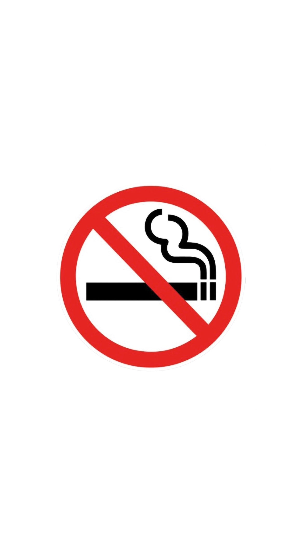 Dekal No smoking