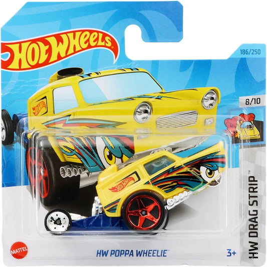 Hot Wheels HW Poppa Wheelie - HW Drag Strip - Gul