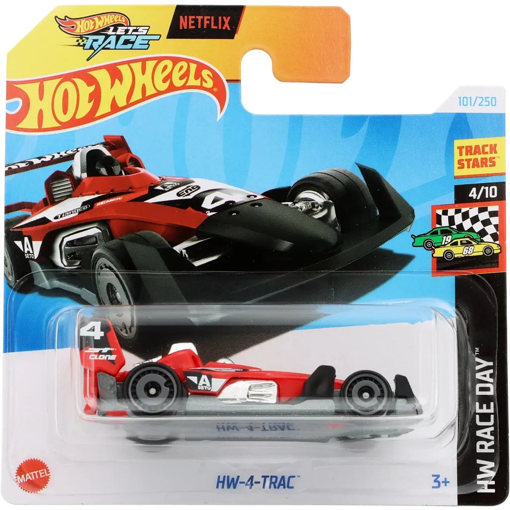 Hot Wheels HW-4-TRAC - Röd - Let's Race - Netflix