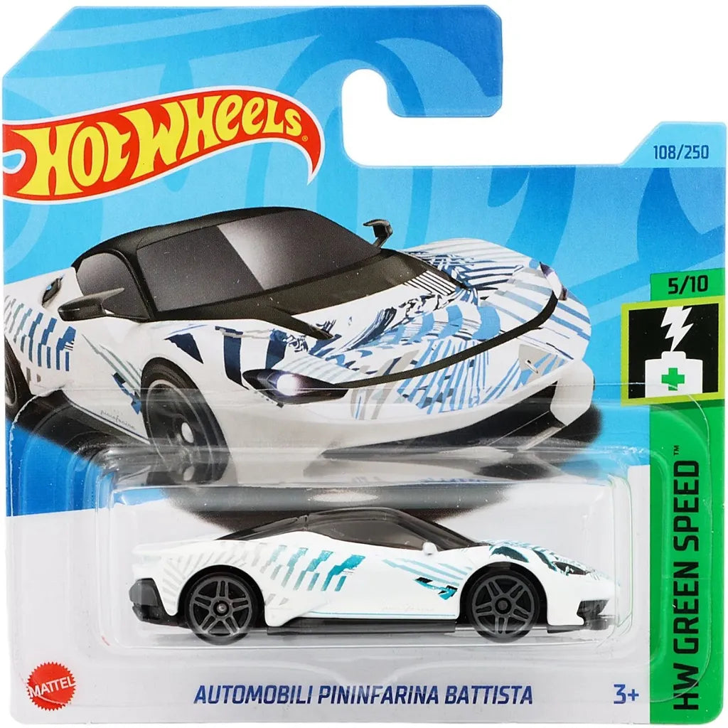 Hot Wheels Automobili Pininfarina Battista - HW Green Speed - Vit