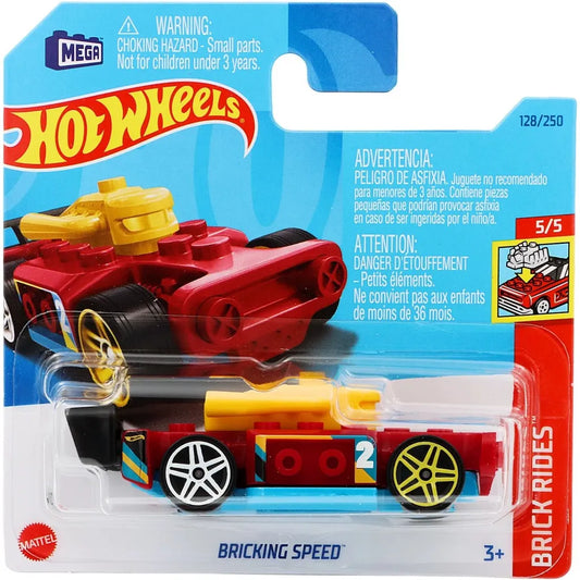 Hot Wheels Bricking Speed - Brick Rides - Röd