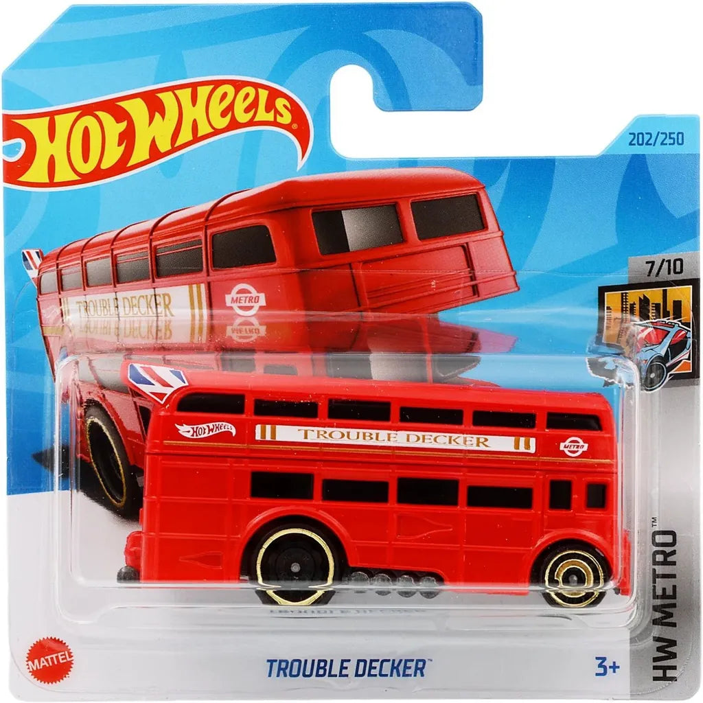 Hot Wheels Trouble Decker - HW Metro - Röd