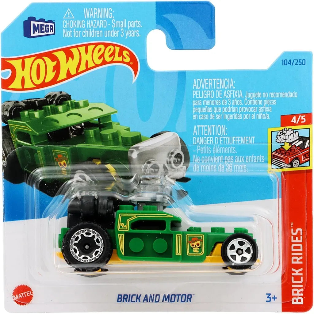 Hot Wheels Brick And Motor - Brick Rides - Grön