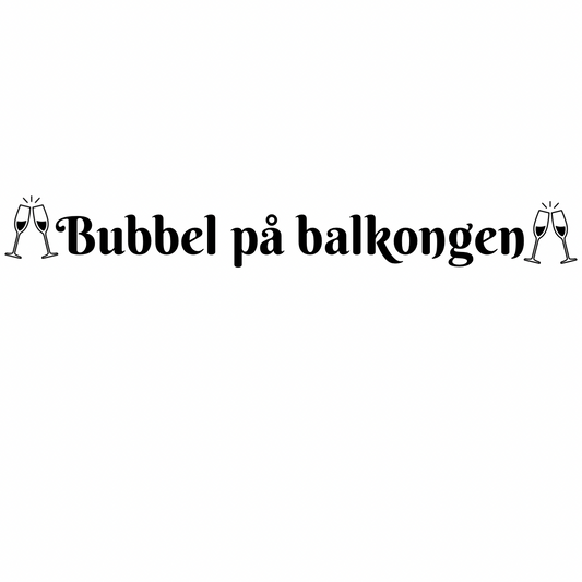 Dekal Bubbel på balkongen