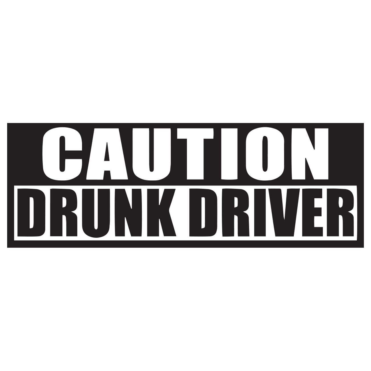 Dekal ”Caution drunk driver”