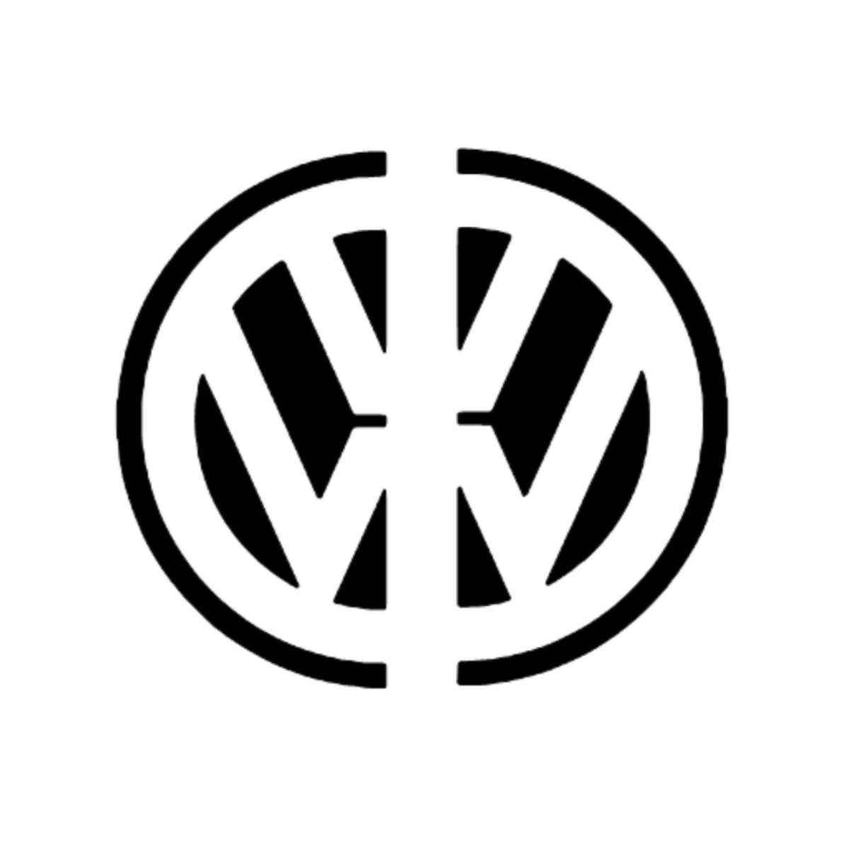 Dekal sidorutedekaler 2-delar Volkswagen