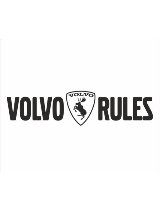 Dekal Volvo Rules